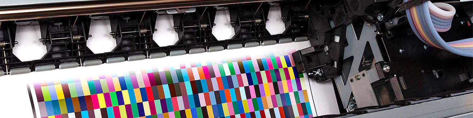 Close up of printing technology