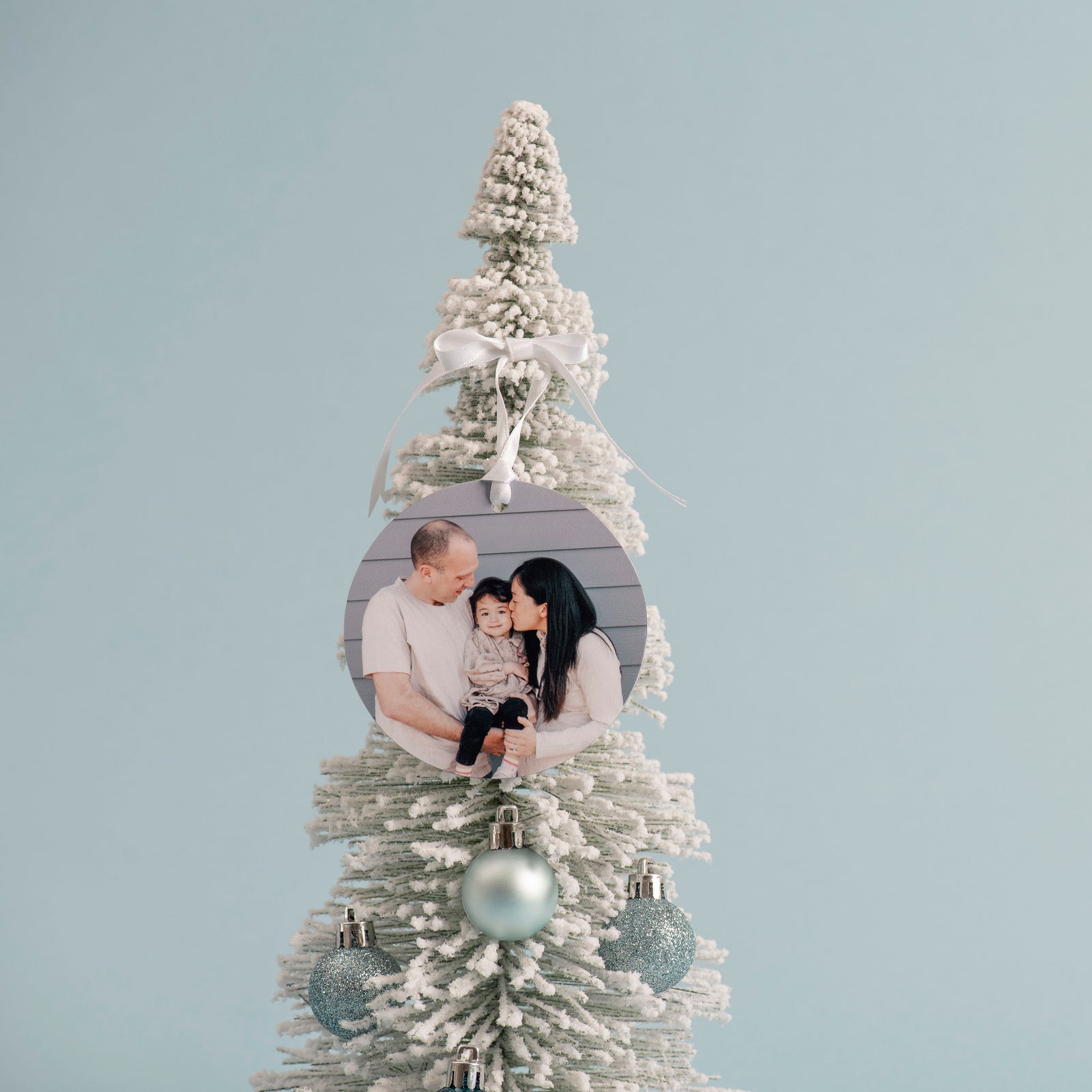 Personalised Metal Christmas Decorations - Set of 6