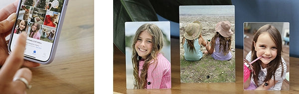 Transform photos from your phone on metal
