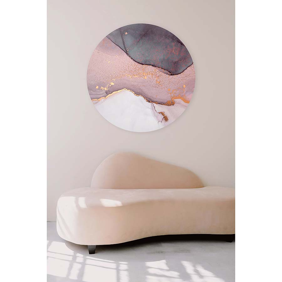 Circle Metal print in situ