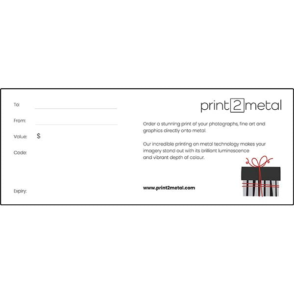 Print 2 Metal Gift Voucher