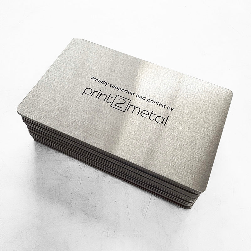 Back of the SAP VIP cards printed on metal