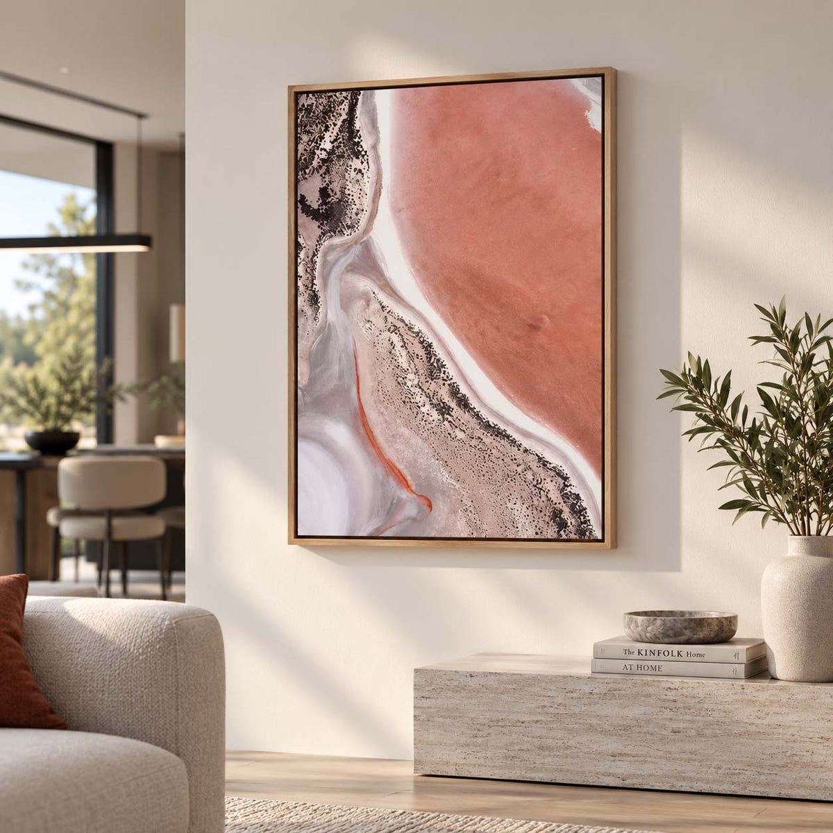 Print 2 Metal european frame indoor print on wall